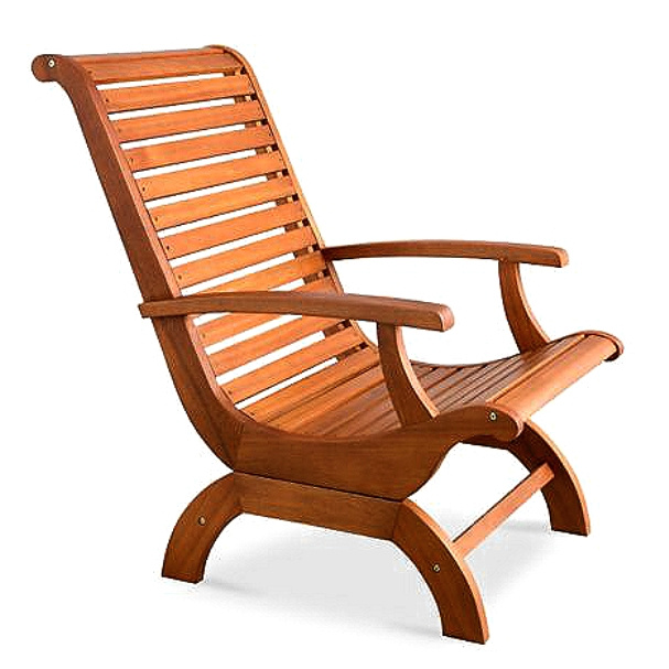 Teak Type Patio Outdoor Plantation Armchair