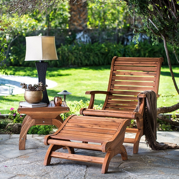 Acacia Plantation Style Outdoor Patio, Plantation Style Outdoor Chairs